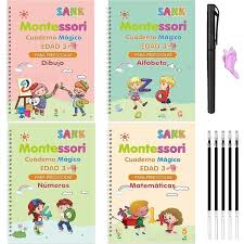 4 Libros Caligrafia Montessori